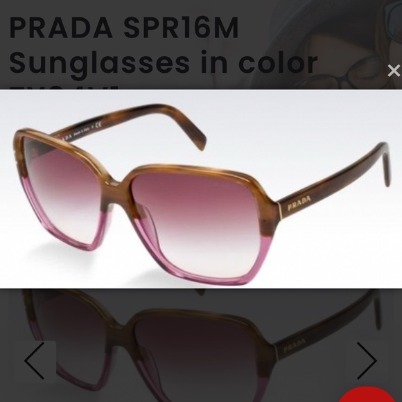 Prada Women's Sunglasses - Brown and Purple Gradient - Picture 1 of 7